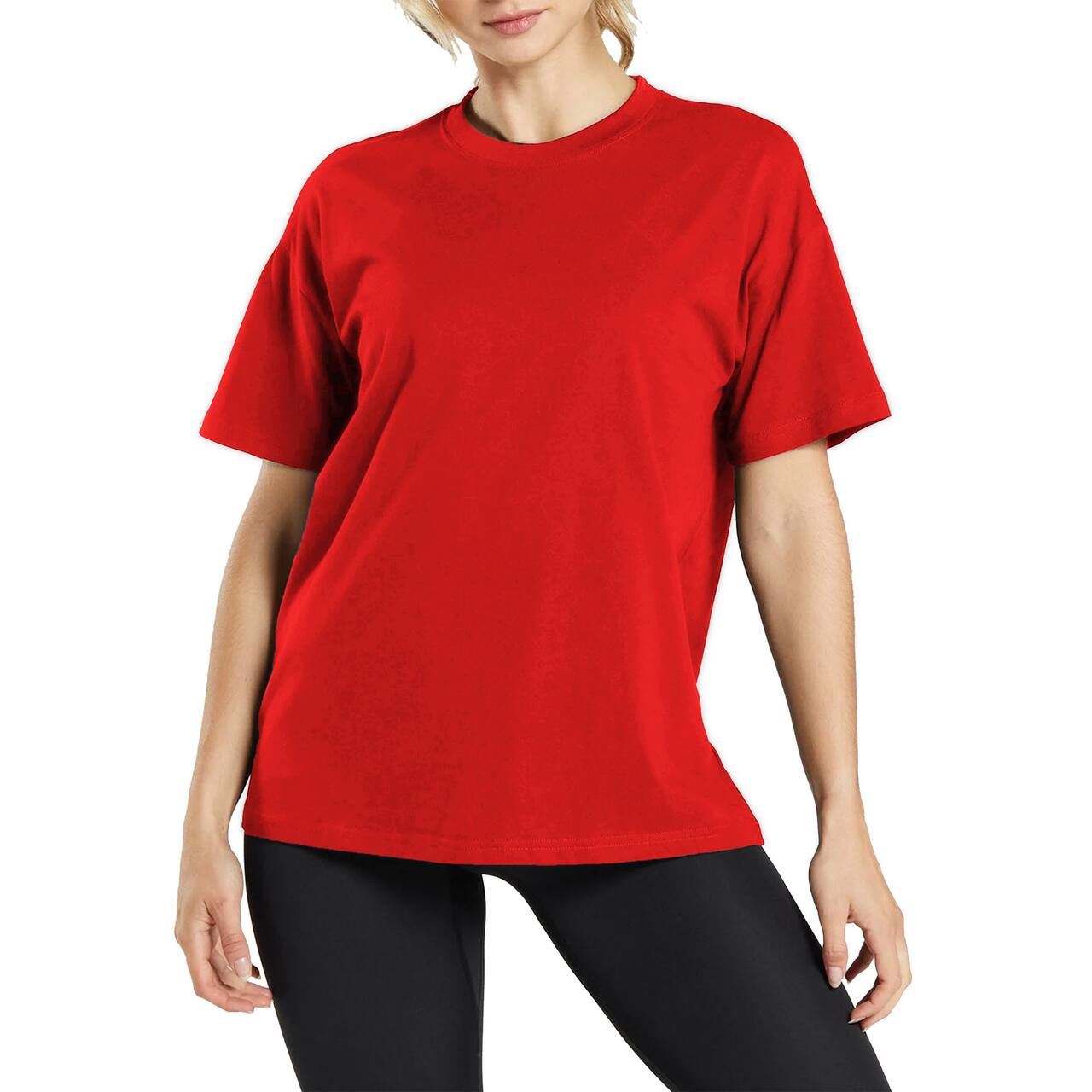 Galaxy by Harvic Loose Fit Crew Neck Women's T-Shirt